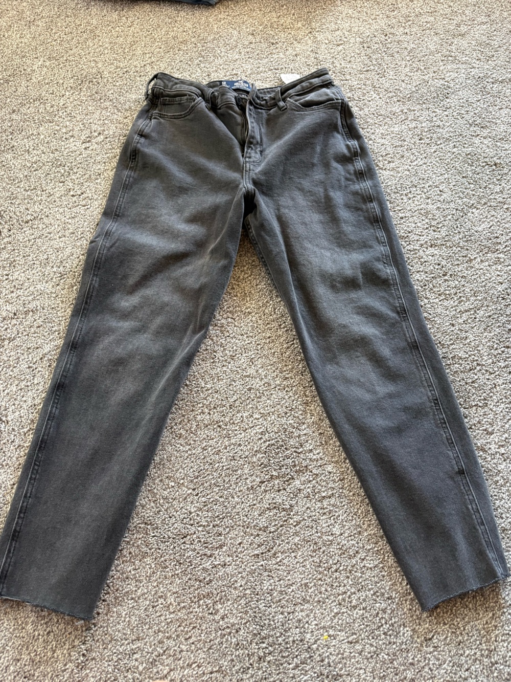 Women’s Gray High-Rise Straight Jeans
